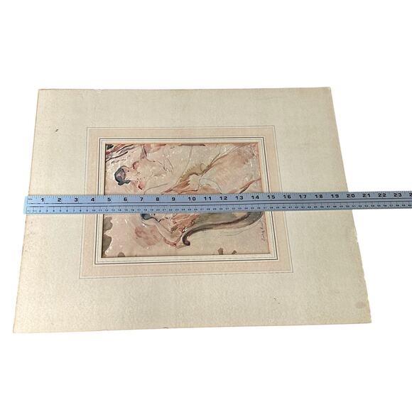 Vtg Berthe Morisot Young Woman Dreaming Portrait Study of Jeanne Pontillon Print - Picture 8 of 9